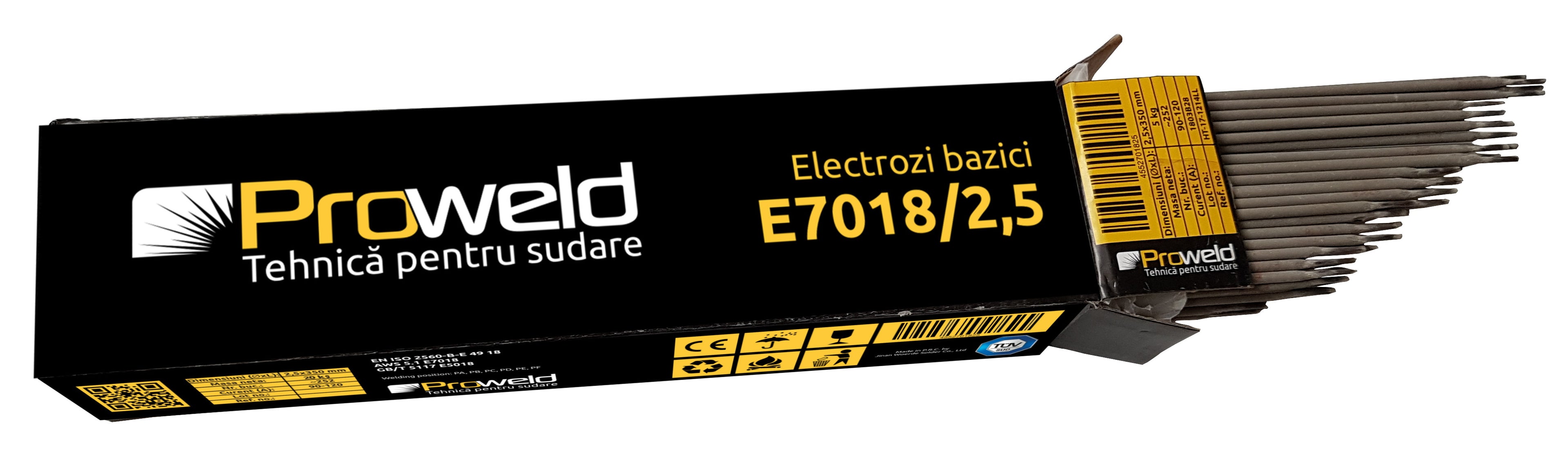 ProWELD E7018 electrozi bazici 2.5mm, 5kg