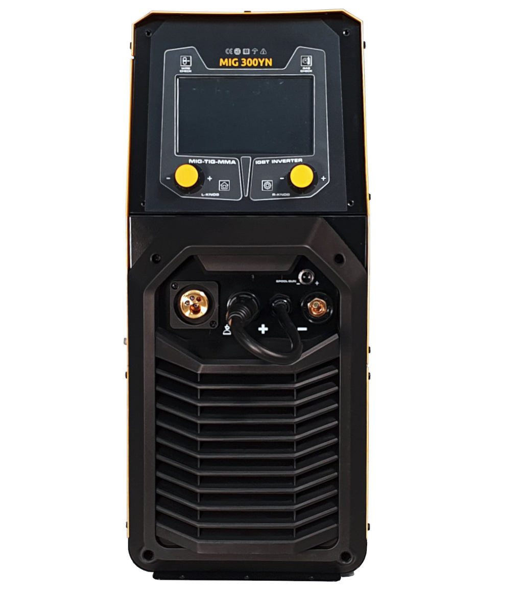 ProWELD MIG 300YN Stație industrială sudură 300A, TIG Lift, MMA, MIG pentru aluminiu, fontă, inox, LCD, bobină 15kg