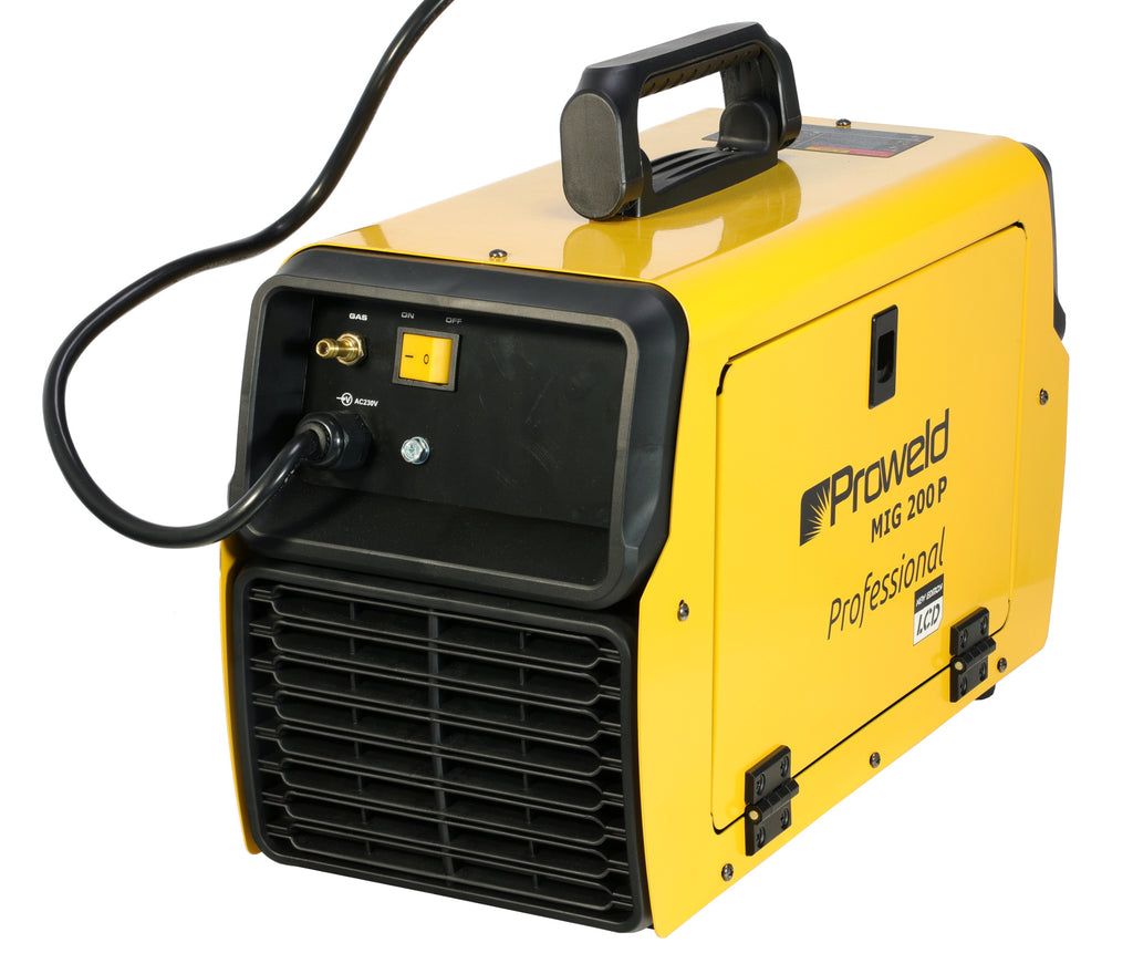 ProWELD MIG 200P LCD Synergetic Pulse & Double Pulse, MIG/MAG, TIG, MMA, Oțel, Inox, Aluminiu, Fontă, 200A