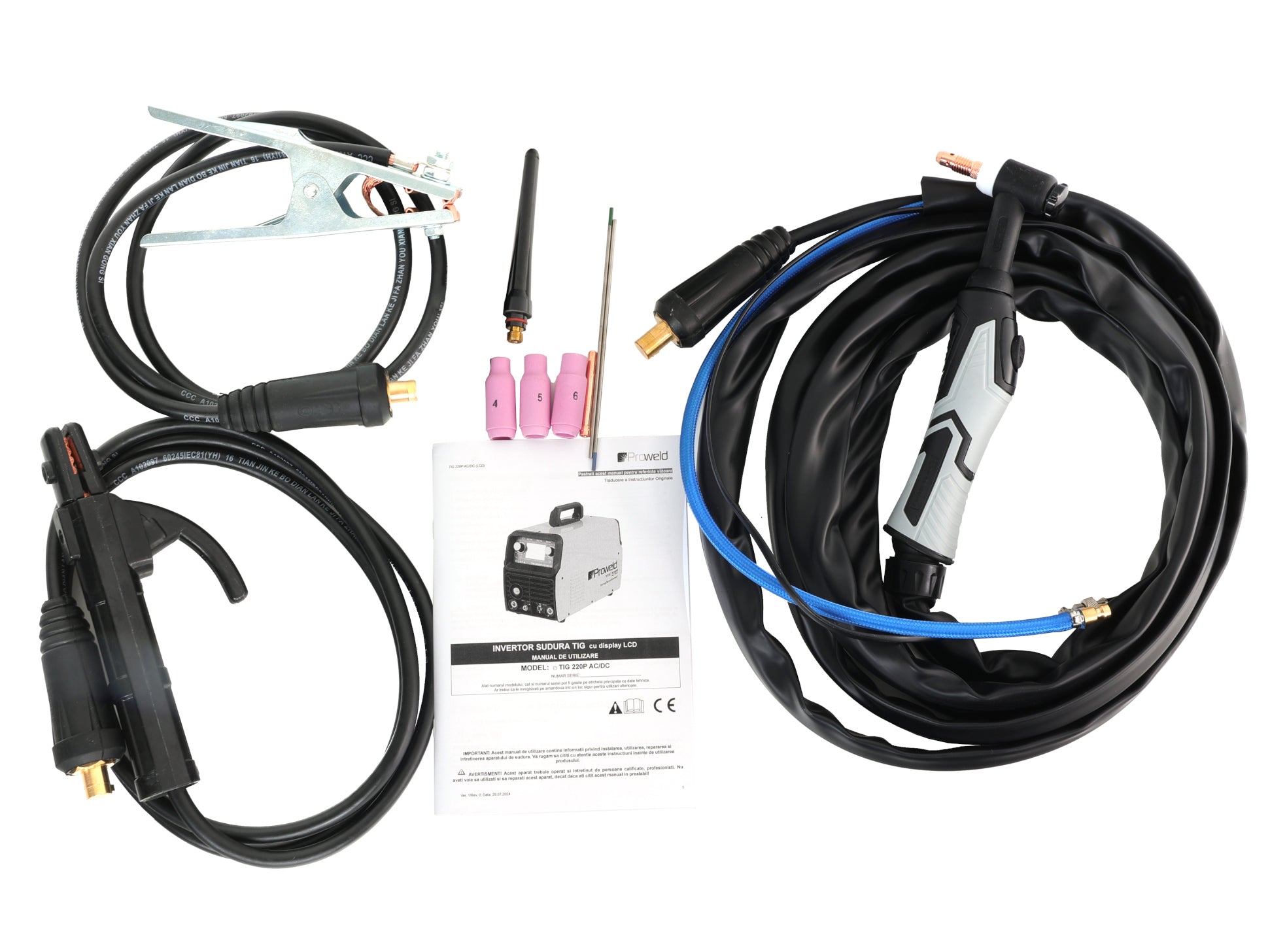 ProWELD TIG 220P AC/DC Invertor sudura profesional, Puls, TIG, Aluminiu, MMA