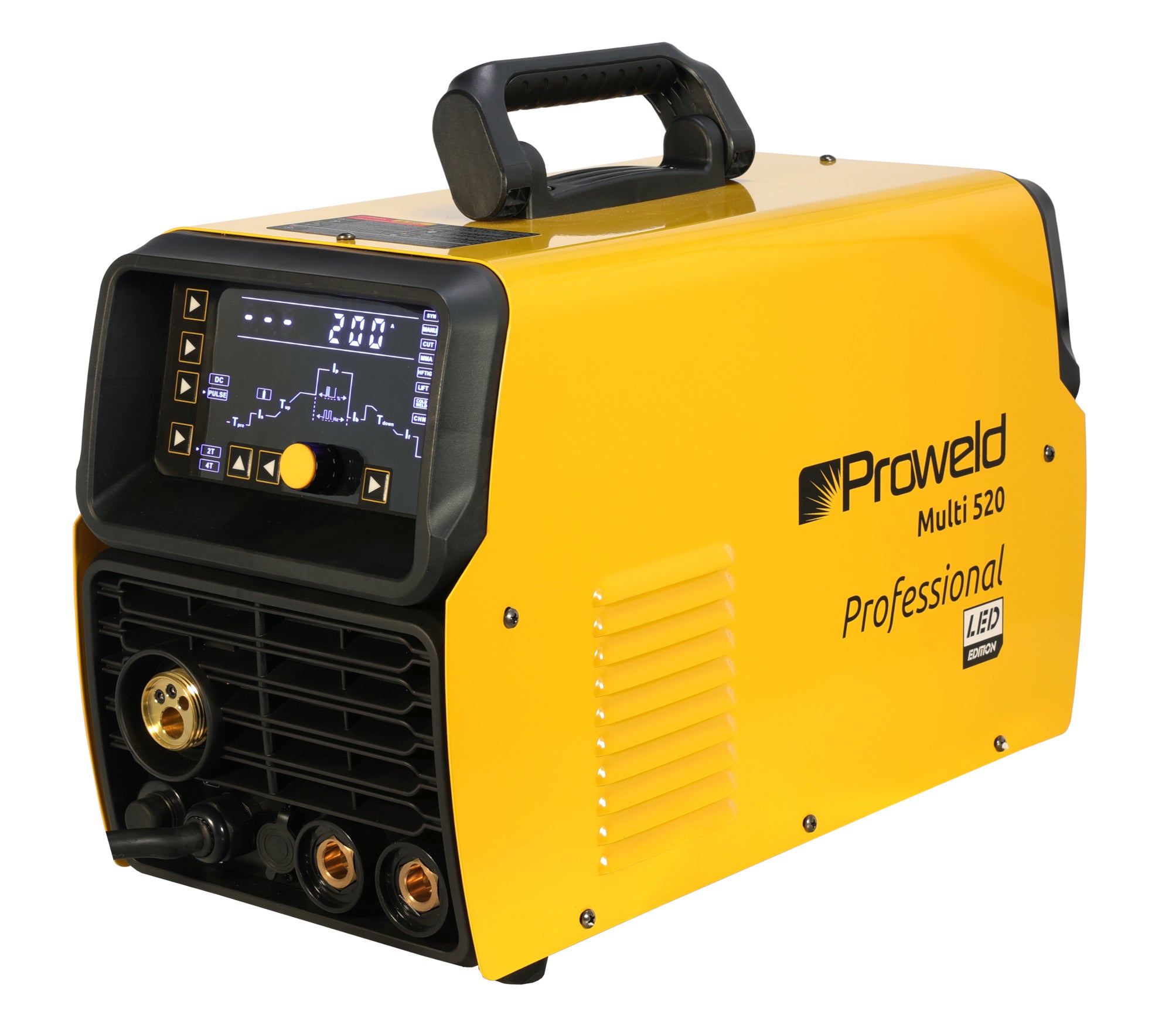 ProWELD Multi 520 Sudură și tăiere Oțel, Inox, Aluminiu, Fontă, 4 procese: MIG, TIG HF, MMA, plasmă CUT, 200A