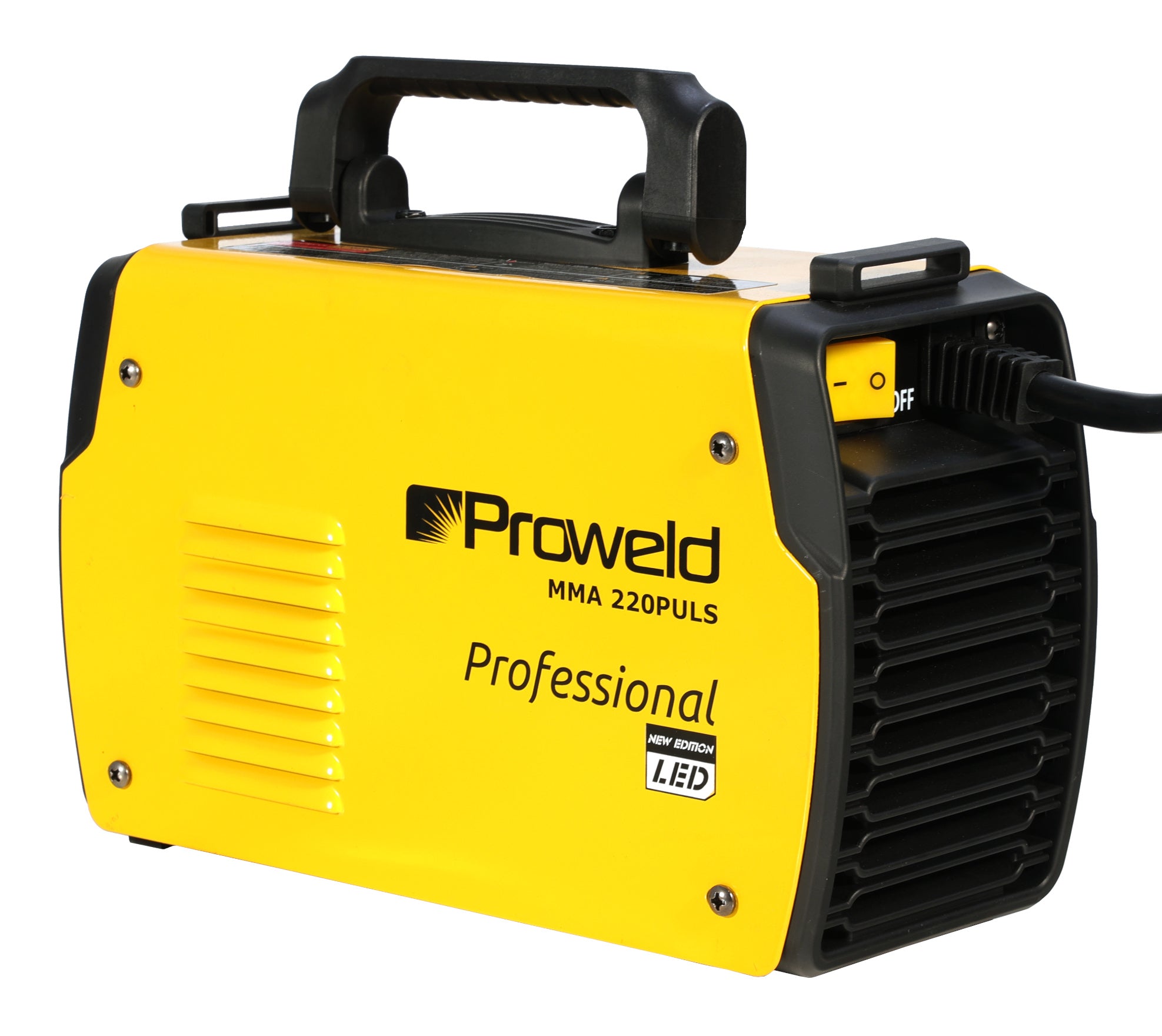 ProWELD MMA 220 Puls Invertor digital sudură 220A, Pulse MMA, TIG Lift, Arc Force, VRD, Electrozi Ø 1.6-5.0mm, Oțel, Inox, Fontă